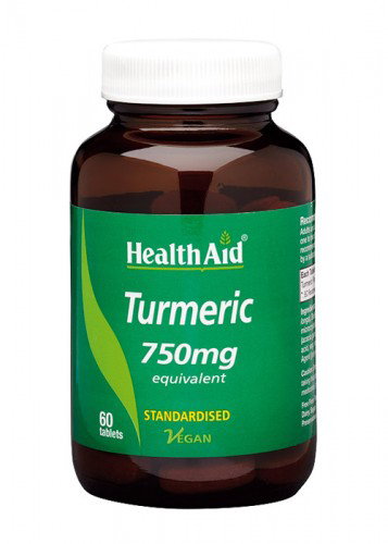 HEALTH AID Cúrcuma raíz (turmeric) 750 mg, 60 comprimidos HEALTH AID Cúrcuma raíz (turmeric) 750 mg, 60 comprimidos