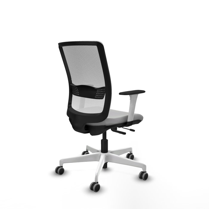 PIQUERAS Y CRESPO Silla de oficina Haches Gris claro y Blanco PIQUERAS Y CRESPO Silla de oficina Haches Gris claro y Blanco
