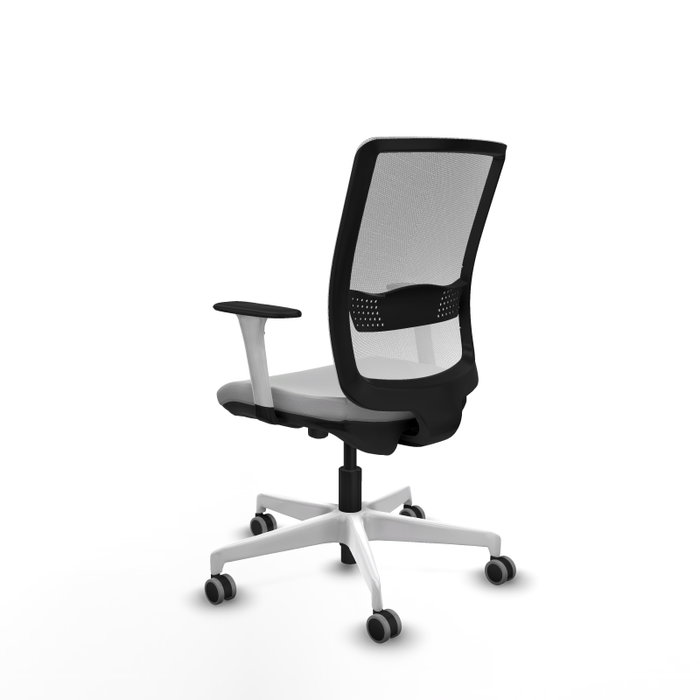 PIQUERAS Y CRESPO Silla de oficina Haches Gris claro y Blanco PIQUERAS Y CRESPO Silla de oficina Haches Gris claro y Blanco