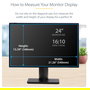 StarTech 24IN Filtro de Privacidad para Monitor 16:10 Colgante Protector Pantalla Anti-huellas Anti-rayones Brillante Acrílico Ángulo Visión 30°