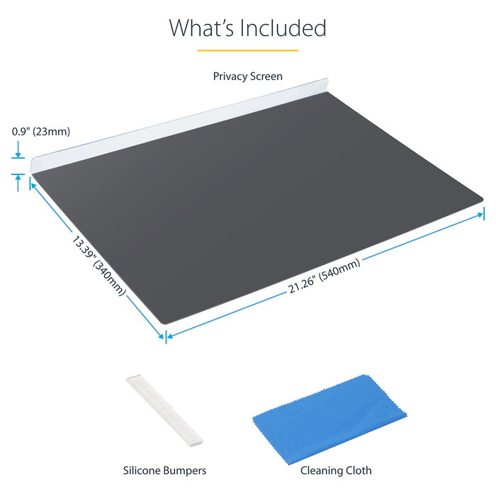StarTech 24IN Filtro de Privacidad para Monitor 16:10 Colgante Protector Pantalla Anti-huellas Anti-rayones Brillante Acrílico Ángulo Visión 30° StarTech 24IN Filtro de Privacidad para Monitor 16:10 Colgante Protector Pantalla Anti-huellas Anti-rayones Brillante Acrílico Ángulo Visión 30°