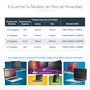 StarTech Filtro de Privacidad 24" 16:10 Colgante para Monitor - 2461A-PRIVACY-SCREEN - Protección Visual, Reductor de Luz Azul, Antihuellas, Universal