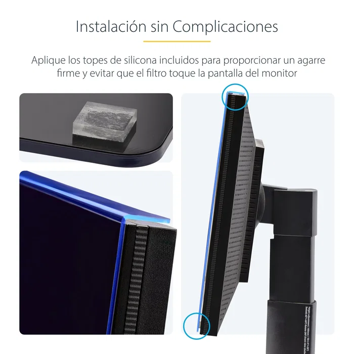 StarTech Filtro de Privacidad 24" 16:10 Colgante para Monitor - 2461A-PRIVACY-SCREEN - Protección Visual, Reductor de Luz Azul, Antihuellas, Universal