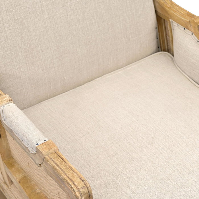 DKD Home Decor Butaca Louis xiv-louis xvi collection Beige Natural 80 x 95 x 72 cm