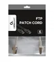 Gembird PP6-0.25M/W Cable de Red Cat6 0.25 Metros FTP/UTP Blindado, Conectores RJ45 Chapados en Oro, Color Blanco, AWG26