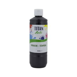 Tempera Titan Arts Creative Escolar 500Ml Negro