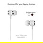 SBS TEINEARLIGHTW Auriculares Intraaurales In-Ear con Conector Lightning para iPhone/iPad - 1.2 m, Blanco, 20-20000 Hz, 32 Ohm