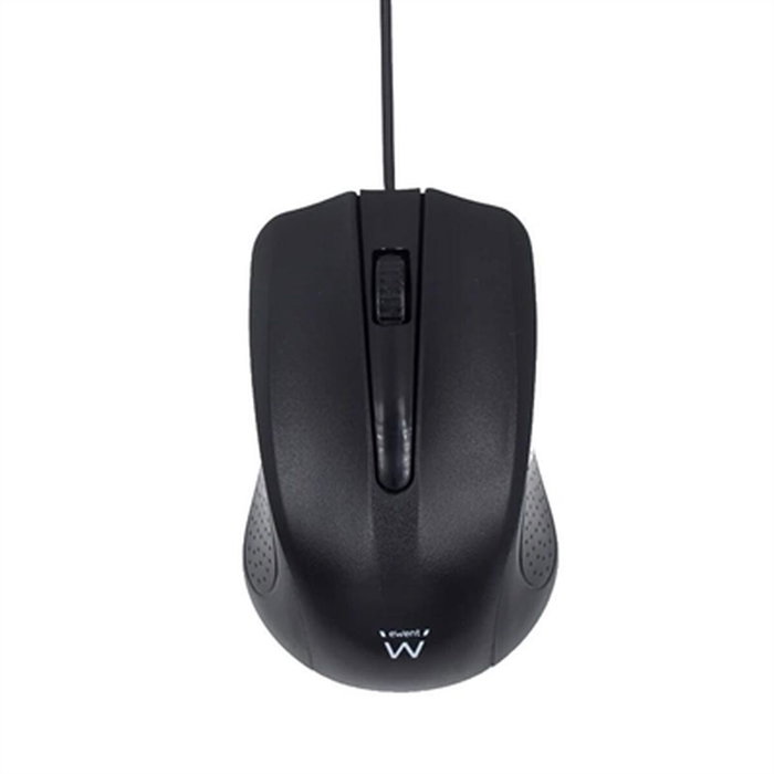 EWENT EW3300 Ratón Óptico Ambidextro 1000 DPI Negro