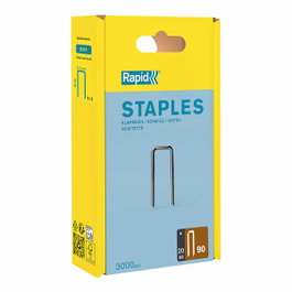 Rapid Grapas estrechas serie 90 de 20 mm galvanizada, 3000 uds