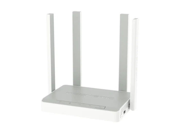 Keenetic KN-1912 Skipper Router inalámbrico Wi-Fi 5 AC1200 Malla Gigabit Ethernet, 4 puertos LAN y puerto USB 2.0, 4 antenas, Doble Banda (2.4 y 5 GHz), Gris y Blanco
