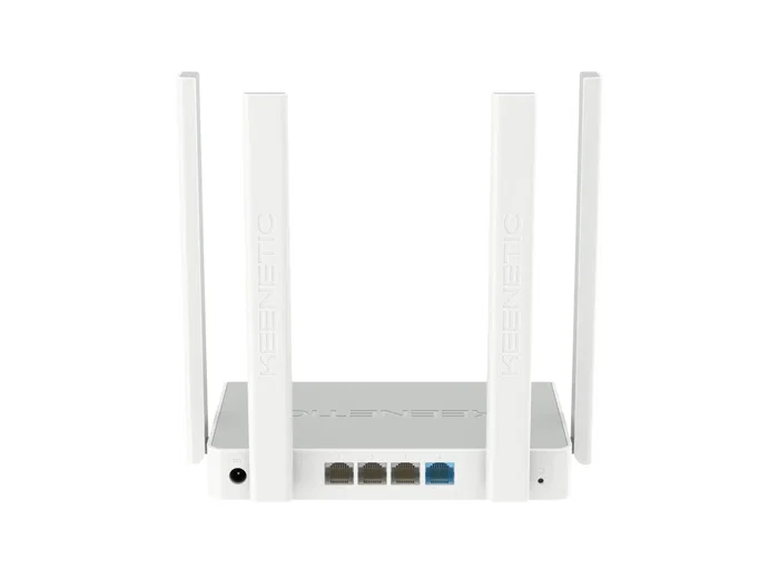 Keenetic KN-1912 Skipper Router inalámbrico Wi-Fi 5 AC1200 Malla Gigabit Ethernet, 4 puertos LAN y puerto USB 2.0, 4 antenas, Doble Banda (2.4 y 5 GHz), Gris y Blanco