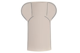 DKD Home Decor Jarrón de Terracota Pintado a Mano Crudo 28x20x6 cm