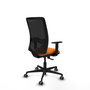 PIQUERAS Y CRESPO Silla de oficina Zulema Naranja y Negro con Mecanismo Sincro