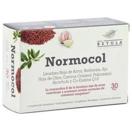 Betula Normonakol 30 Comp. Monacolina Levadura Arroz Niveles Colesterol Sanguíneo