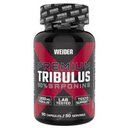 WEIDER Tribulus Terrestris 90 Cápsulas 1800mg Saponinas 90% y Zinc