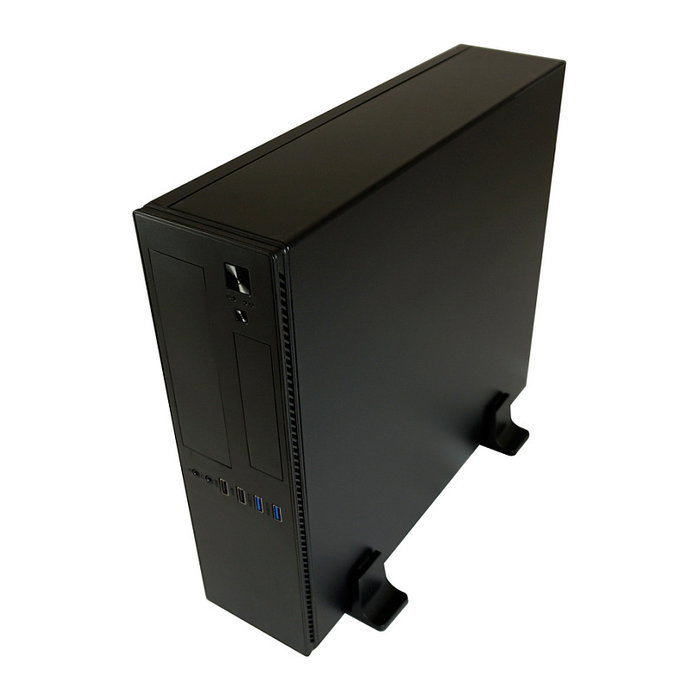 LC-Power LC-1406MB-TFX-ON Caja Micro Torre PC Gaming, Negro, Compatible con micro ATX/Mini-ITX, 1 Bahía 3.5'', 3 Bahías 2.5'', 4 Ranuras de Expansión, sin Fuente