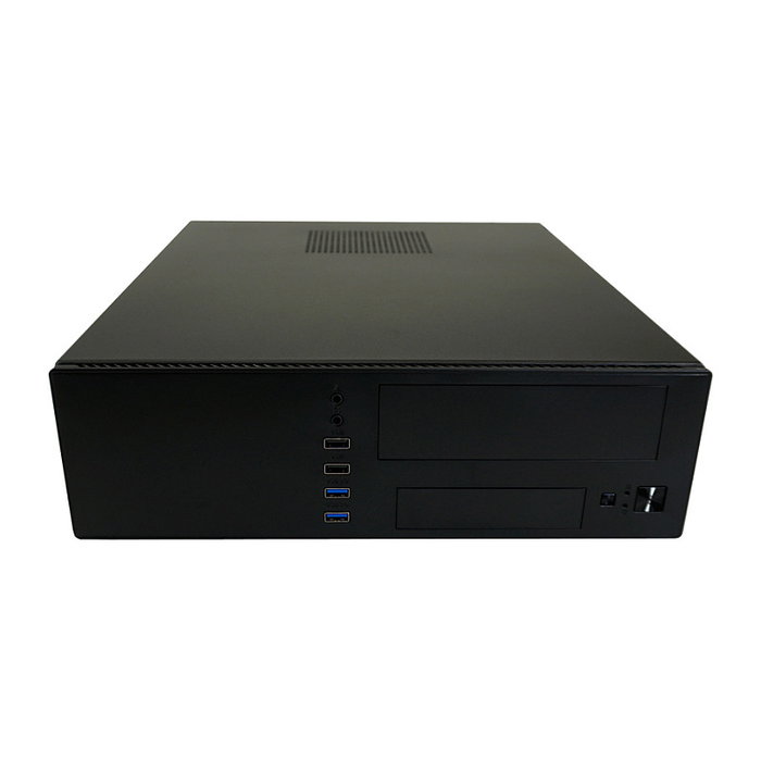 LC-Power LC-1406MB-TFX-ON Caja Micro Torre PC Gaming, Negro, Compatible con micro ATX/Mini-ITX, 1 Bahía 3.5'', 3 Bahías 2.5'', 4 Ranuras de Expansión, sin Fuente