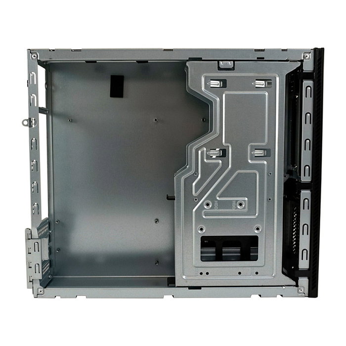 LC-Power LC-1406MB-TFX-ON Caja Micro Torre PC Gaming, Negro, Compatible con micro ATX/Mini-ITX, 1 Bahía 3.5'', 3 Bahías 2.5'', 4 Ranuras de Expansión, sin Fuente