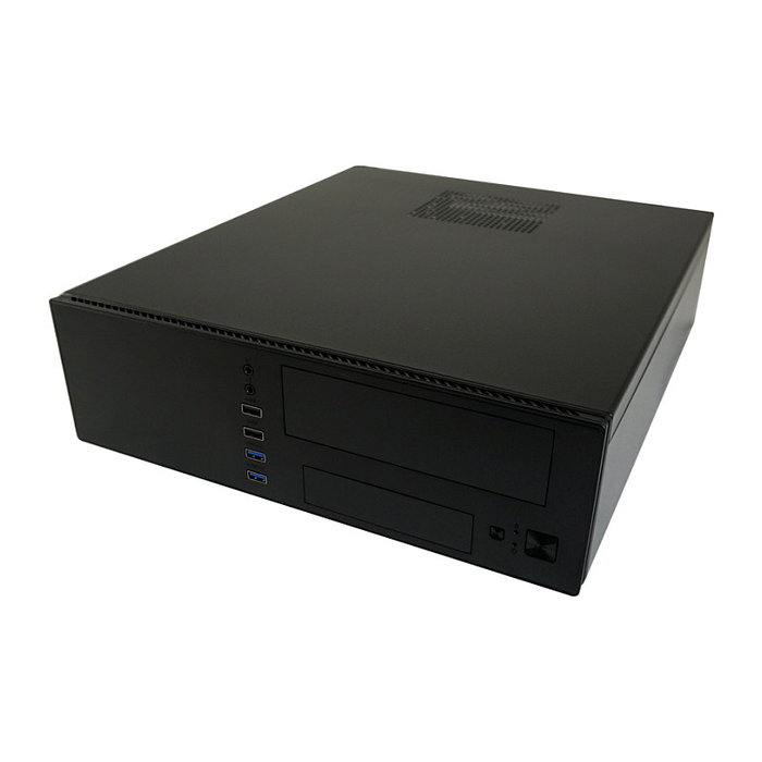 LC-Power LC-1406MB-TFX-ON Caja Micro Torre PC Gaming, Negro, Compatible con micro ATX/Mini-ITX, 1 Bahía 3.5'', 3 Bahías 2.5'', 4 Ranuras de Expansión, sin Fuente