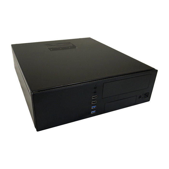 LC-Power LC-1406MB-TFX-ON Caja Micro Torre PC Gaming, Negro, Compatible con micro ATX/Mini-ITX, 1 Bahía 3.5'', 3 Bahías 2.5'', 4 Ranuras de Expansión, sin Fuente