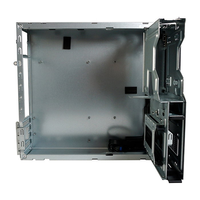 LC-Power LC-1406MB-TFX-ON Caja Micro Torre PC Gaming, Negro, Compatible con micro ATX/Mini-ITX, 1 Bahía 3.5'', 3 Bahías 2.5'', 4 Ranuras de Expansión, sin Fuente