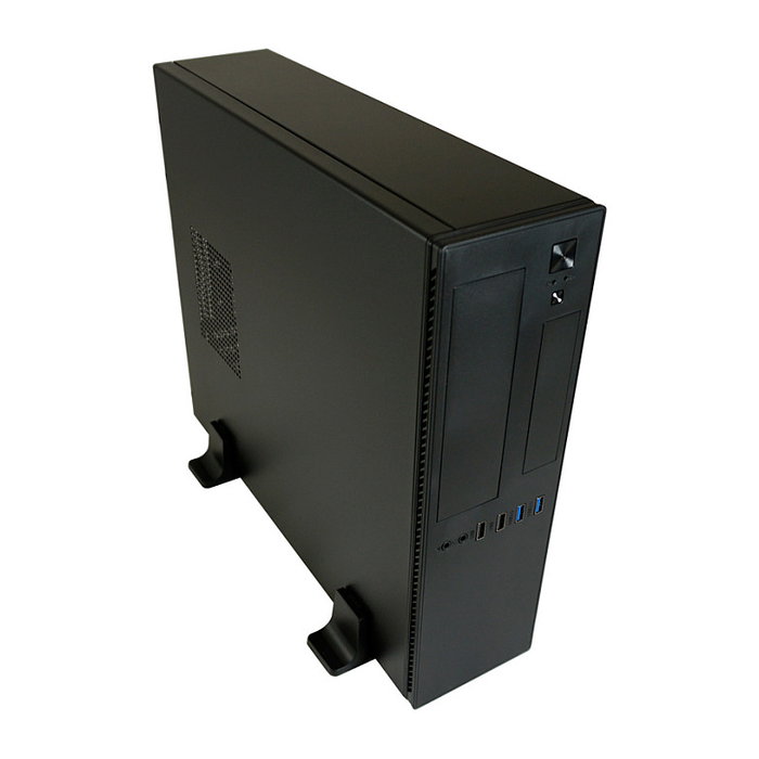 LC-Power LC-1406MB-TFX-ON Caja Micro Torre PC Gaming, Negro, Compatible con micro ATX/Mini-ITX, 1 Bahía 3.5'', 3 Bahías 2.5'', 4 Ranuras de Expansión, sin Fuente