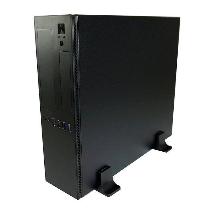 LC-Power LC-1406MB-TFX-ON Caja Micro Torre PC Gaming, Negro, Compatible con micro ATX/Mini-ITX, 1 Bahía 3.5'', 3 Bahías 2.5'', 4 Ranuras de Expansión, sin Fuente