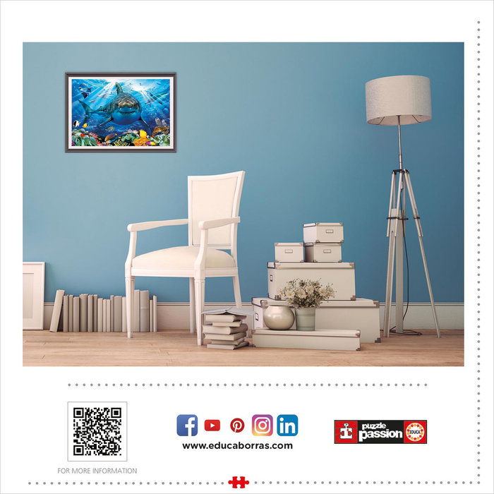 Educa Puzzle 500 piezas Gran Tiburón Blanco