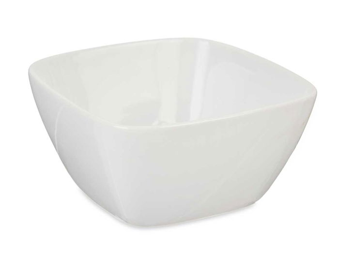 Vessia Bol Porcelana Blanca 700 ml 15x7.5x15 cm Apto Lavavajillas Microondas (Set de 24)