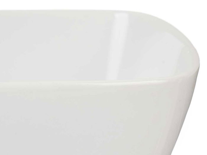 Vessia Bol Porcelana Blanca 700 ml 15x7.5x15 cm Apto Lavavajillas Microondas (Set de 24)