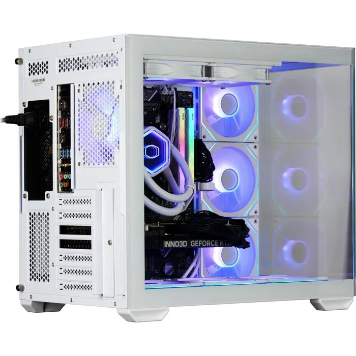 Cooler Master PC Gamer AMD Ryzen 8700F - RTX 5060 Ti - 32 GB RAM DDR5 - SSD 1 TB - Blanco (Sin Windows)