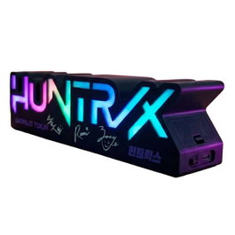 KIDS LICENSING Lámpara Multicolor Logo Huntrix K-Pop Demon Hunters Recargable USB-C