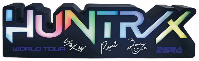 KIDS LICENSING Lámpara Multicolor Logo Huntrix K-Pop Demon Hunters Recargable USB-C
