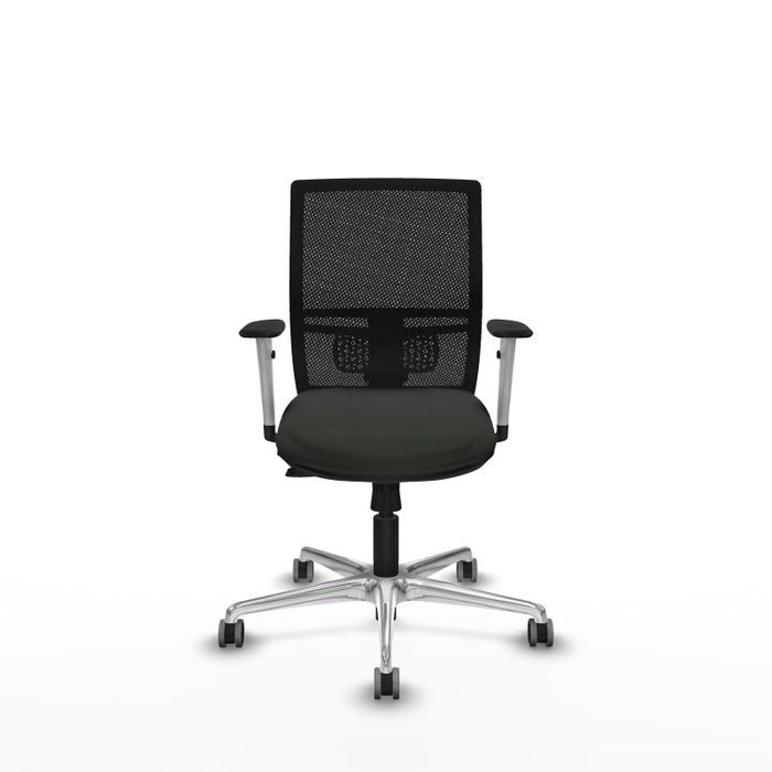 PIQUERAS Y CRESPO Silla de oficina Yunquera con mecanismo Sincro/Traslack Negro