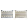 DKD Home Decor Set de 2 Cojines de Algodón y Poliéster 60x45x10 cm Surtidos