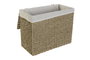 DKD Home Decor Set de 2 Cestas para la Ropa Seagrass y Lino Natural
