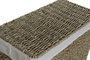 DKD Home Decor Set de 2 Cestas para la Ropa Seagrass y Lino Natural
