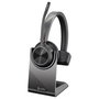 Poly Voyager 4310 USB-C con adaptador BT700 y soporte de carga, Negro