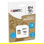 EMTEC m64GB UHS-I U1 EliteGold Tarjeta MicroSDXC de 64GB Clase 10 con Adaptador SD