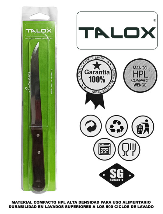 TALOX Cuchillo Verdulero 15 cm Hoja Limango Weng