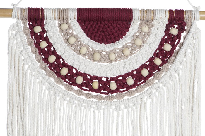 DKD Home Decor Decoración Colgante Macramé 50x1x95 Surtido de 3
