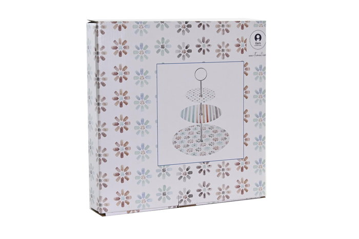 DKD Home Decor Frutero de Porcelana y Metal 3 Pisos Multicolor Casablanca 2022 DKD Home Decor Frutero de Porcelana y Metal 3 Pisos Multicolor Casablanca 2022