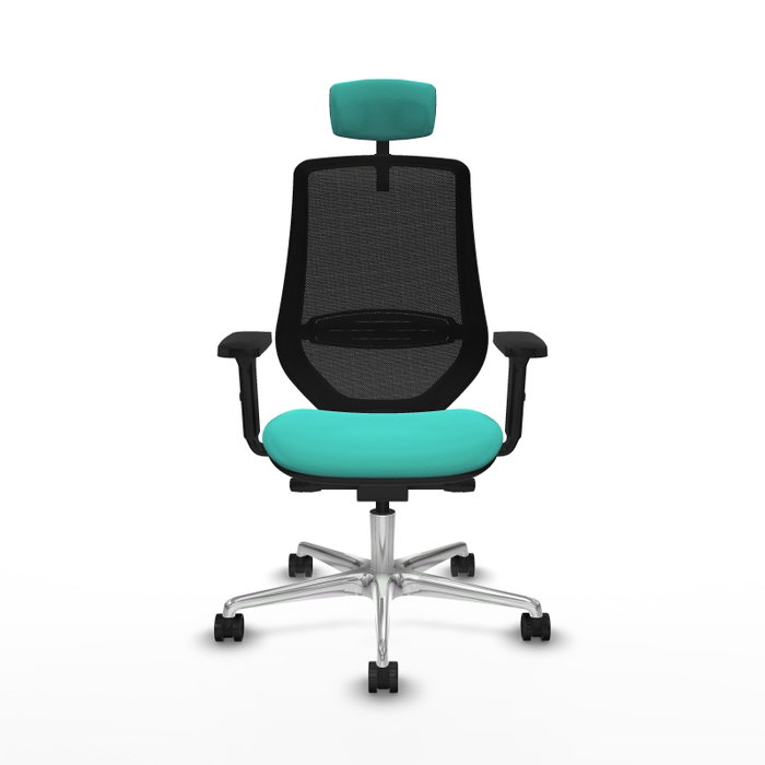 PIQUERAS Y CRESPO Silla de oficina Mardos con Mecanismo Sincro/Traslack, Turquesa y Negro PIQUERAS Y CRESPO Silla de oficina Mardos con Mecanismo Sincro/Traslack, Turquesa y Negro
