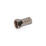 Edm Conector "f" Macho Parabólica Metálico 6,5 mm Acero Inoxidable Calidad Supra
