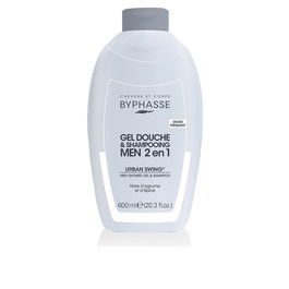 Byphasse Champú Hidratante - Gel de Baño 2 en 1 Hombre Urban Swing, 600 ml