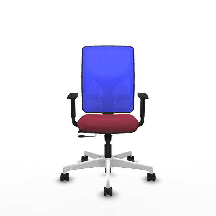 PIQUERAS Y CRESPO Silla de oficina Motilla con mecanismo Sincro/Traslack Granate y Azul PIQUERAS Y CRESPO Silla de oficina Motilla con mecanismo Sincro/Traslack Granate y Azul