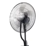 Haeger HF-18R.002A Ventilador con Humidificador Negro - 45 cm, 3 Velocidades, Control Táctil e Inalámbrico, Oscilación 90°, Temporizador, Capacidad 2L