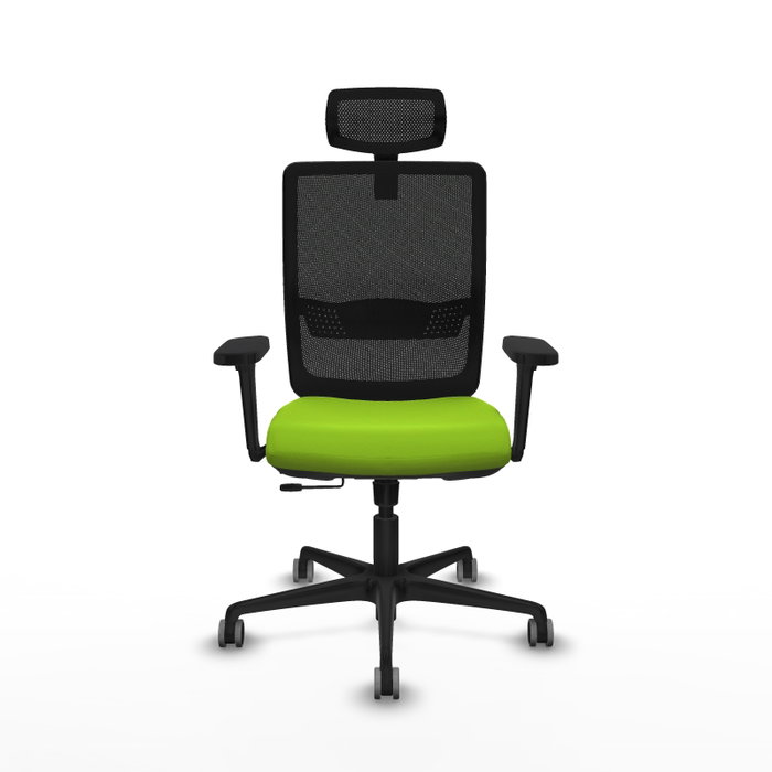 PIQUERAS Y CRESPO Silla de oficina Haches con mecanismo Sincro/Traslack Pistacho y Negro PIQUERAS Y CRESPO Silla de oficina Haches con mecanismo Sincro/Traslack Pistacho y Negro