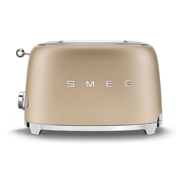 Smeg TSF01CHMEU Tostador 2 Ranuras 950W Champagne, Acero Inoxidable, Función Descongelar/Recalentar, Control Electrónico y Bandeja Extraíble Smeg TSF01CHMEU Tostador 2 Ranuras 950W Champagne, Acero Inoxidable, Función Descongelar/Recalentar, Control Electrónico y Bandeja Extraíble