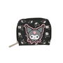 Cartera Kuromi 11 x 9,5 x 2 cm Negro